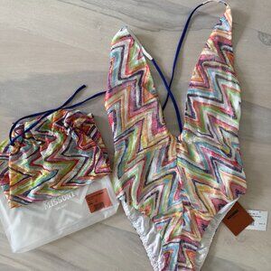 MISSONI One Piece Swimwear Swimsuit NWT sz 40